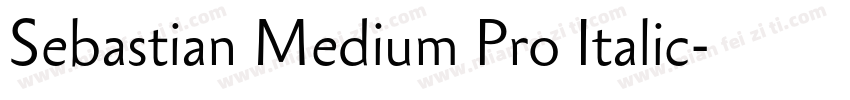 Sebastian Medium Pro Italic字体转换